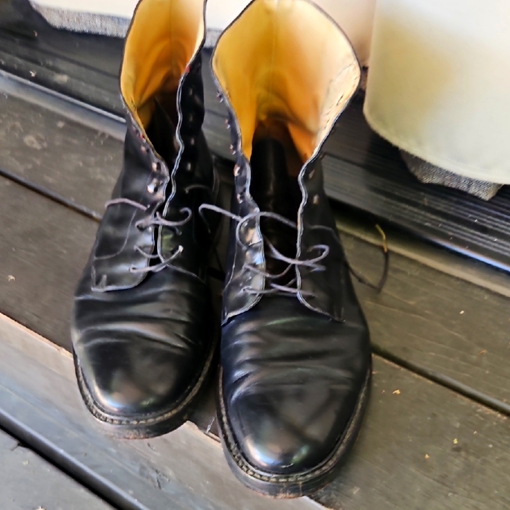 Men's Black Leather Boots (To BOOT NY Adam Derrick)
